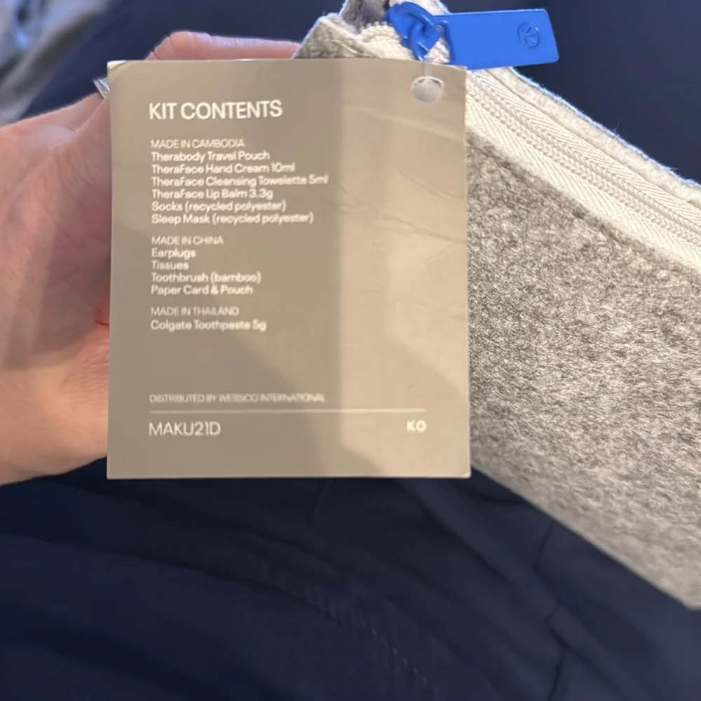 United Therabody new unused and unopened toiletry kit